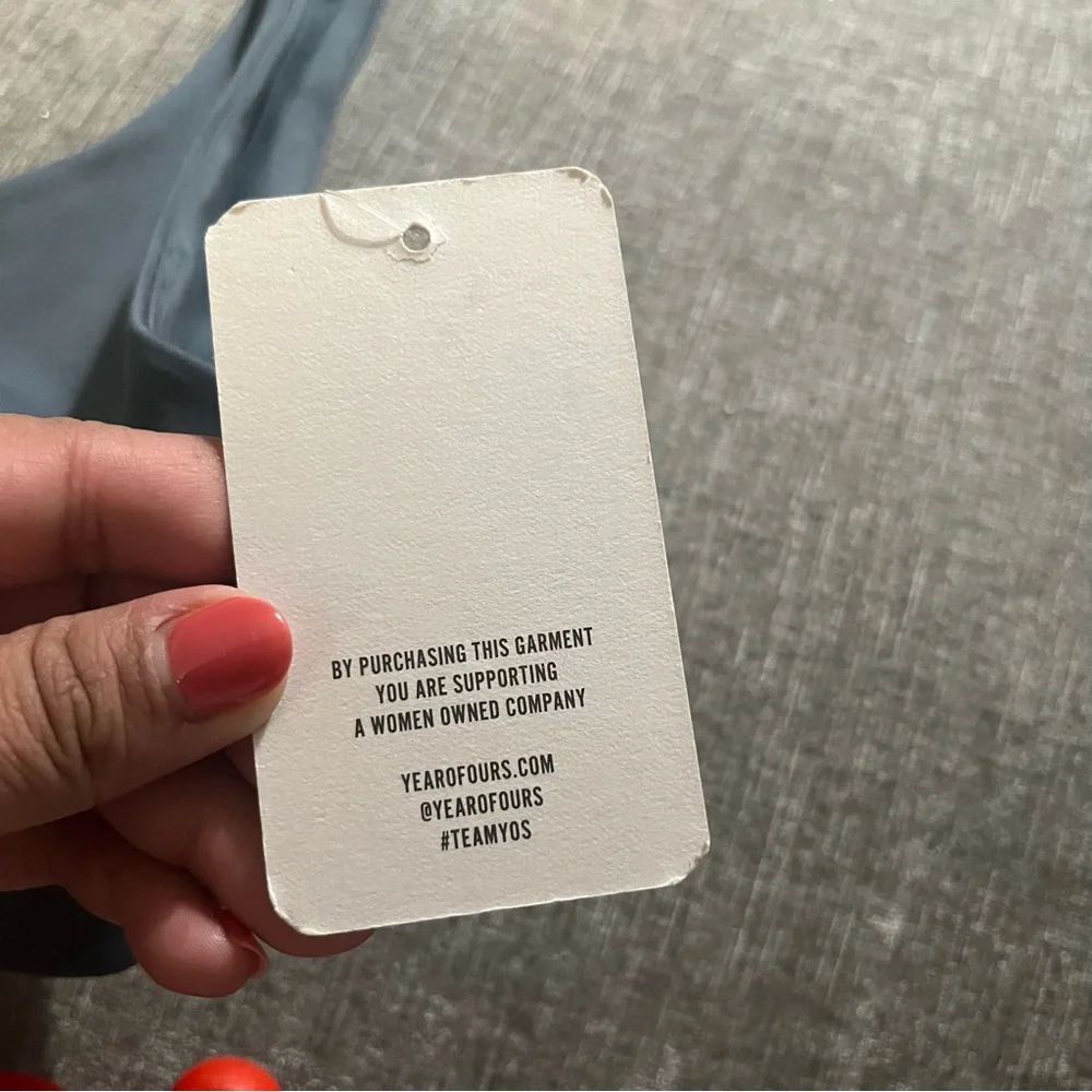 Year of Ours Recycled Scoop Bra in Steel Gray NWT Sports Bra Size XS - Picture 6 of 10